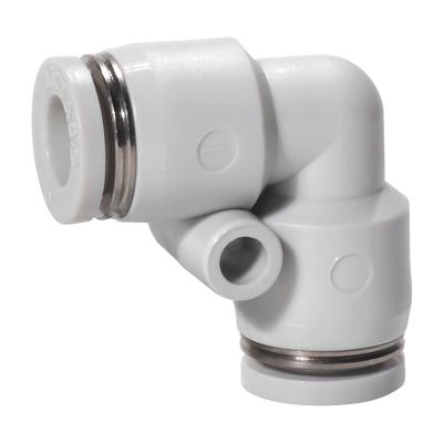 China AIRTAC PV4-6-8-10-12 Factory Supply Universal Push To Elbow Series White Plastic Pneumatic Fitting Quick Connect Fitting for sale