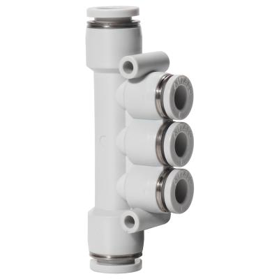 China AIRTAC PKG10-8-6-4 Factory Supply Universal Push To Elbow Series White Plastic Pneumatic Fitting Quick Connect Fitting for sale