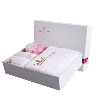 China Other Hotel Cloth Product Towels 100% Pure Cotton Pure Cotton B&B Hotel Oversized Home Inn White for sale