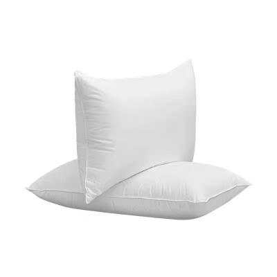 China The other special pure white cotton soft guest room pillow velor hotel fabric product single feather pillow insert for sale