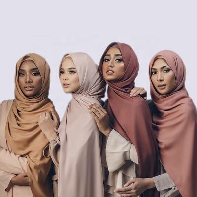 China Chiffon Hijabs Women's Scarves Malaysian Plain Chiffon Dress.scarf Heavy Hijab Scarf Premium High Quality for sale