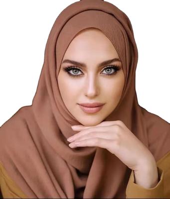 China Solid Color Muslim Chiffon Hijab Scarf Shawls Women Head Wraps Islamic Hijabs Scarves Ladies Other Muslim Women Hijab Scarves for sale