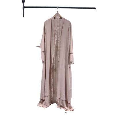 China Muslim Women's Abayas Kaftan Long Chiffion Chiffon Abaya Jacket Dresses Hijab Dress Women's Casual Wear for sale