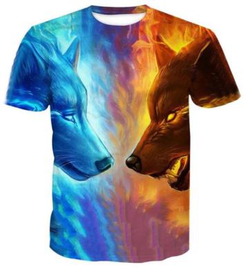 China Wholesale New Fashionable Funny 3d Men's T-shirt Spot Round Neck Funny Summer QUICK DRY Printing Short Sleeves for sale