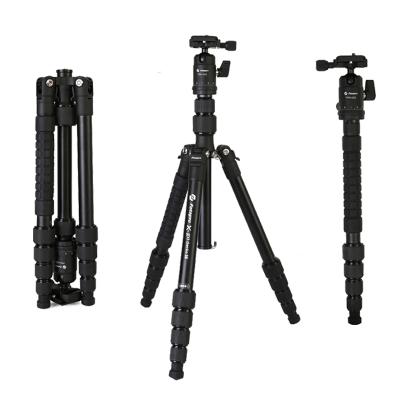 China Unique Matte Color Fotopro Monopod Adventure Professional Built-in Aluminum Outdoor Tripod With Ball Head for sale