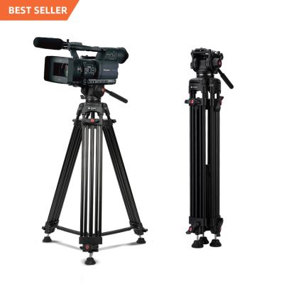 China Video New Arrivals Fotopro Dimmable Video Dslr Camera Adjustable Heavy Duty Photography Stand Tripod for sale