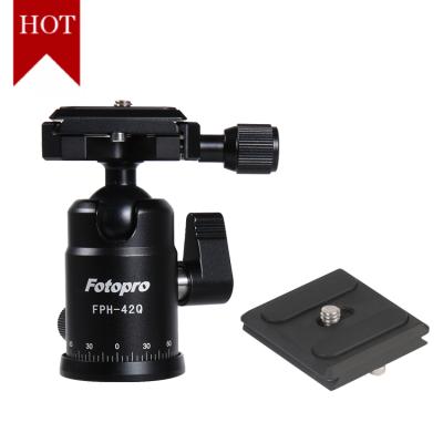 China Aluminum Camera/DV/Telescope/Phone Cilp Camera/DV/Telescope/Phone OEM Fotopro DV Camera Telescope Accessories Double Panoramic Ball Tripod Ball Head for sale