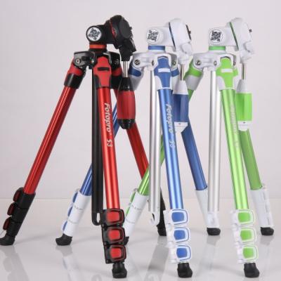 China Fotopro Mini Updated Camera Tripod Aluminum Digital Camera Tripod for DSLR, Phone, Tablet for sale