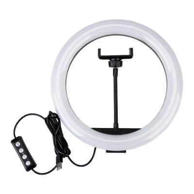 China Fotopro 10 Inch Selfie Ring Light Dimmable 3 Light Color Mode With Tripod Stand 10 Inch for sale