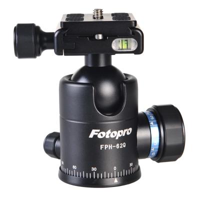 China Aluminum Material Professional Digital Camera Fotopro FPH-62Q Modern Design Tripod Camera Ball Head for sale