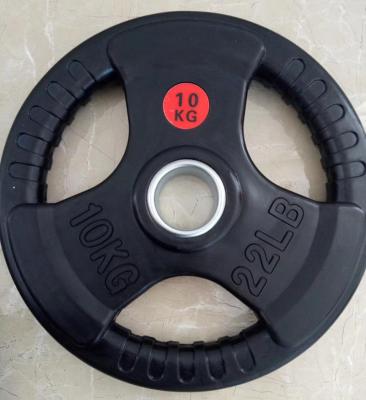 China Black Rubber Dish Fitness Center Shandong Gym Equipment Dish Weight Accessory for sale