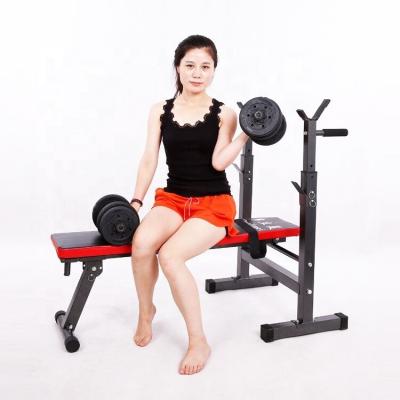 China Hot Selling ONE STAR SPORTS Foldable Foldable Weight Bench Press Bench Weightlifting Barbell Flat Rack for sale