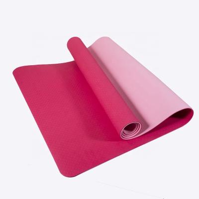 China SPORTS ONE STAR Eco-Friendly Thick Color 31.5 Inch Extra Wide Oversized Organic Double Strip Yoga Mat for sale