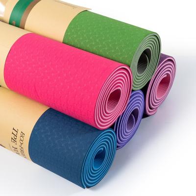 China ONE-STAR SPORTS 8-20mm NBR Foam Custom Thick Fitness & Exercise Waterproof Yoga Mat With Carrier Strap Eco-Friendly TPE/PVC/EVA/NBR Mat for sale