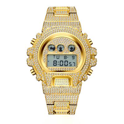 China Full Digital Watches Multifunctional Drill Day/Date Fashion Waterproof Watch For Men for sale