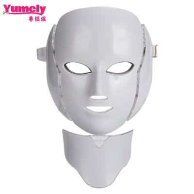 China Acne Treatment Photon Skin Rejuvenation Led Mask Light Facial Skin Care Led Neck Light Mask for sale