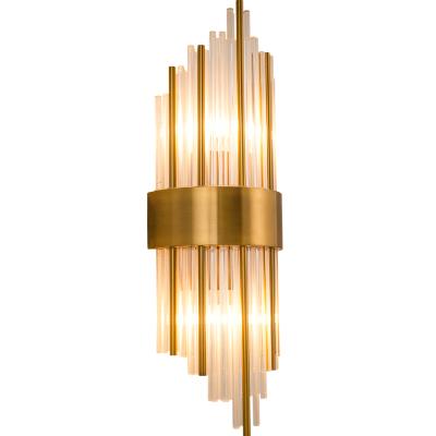 China Modern Post Modern Indoor Wall Lamp Luxury Led Crystal Wall Lamps Gold Nordic Vintage Light for sale