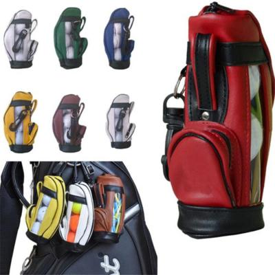 China New Style Custom PU Leather Golf Storage Bag PU Leather Golf Tool Bag for sale