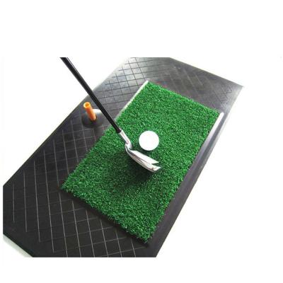 China The Bottom Rubber+Rubber Golf Mats Mini Portable Green Golf Mats Swing Grass Nylon High Quality Indoor Practice Mats for sale