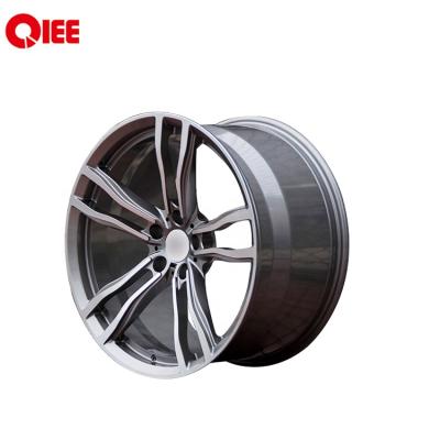 China 20 Inch Deep Gray Car ALLOY Q96 Gun Aluminum Spokes Forged Wheels Rims For BMW for sale