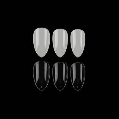 China 500pcs Nail Tips Soft And Thin Artificial False Nail Art Tools Korea Water Droplets Form Transparent Nail Tips for sale