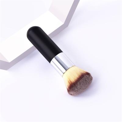 China Smudge Brush 1Pc Large Powder Brush Blush Powder Brush Loose Makeup Black Handle Make Up Single Brush for sale