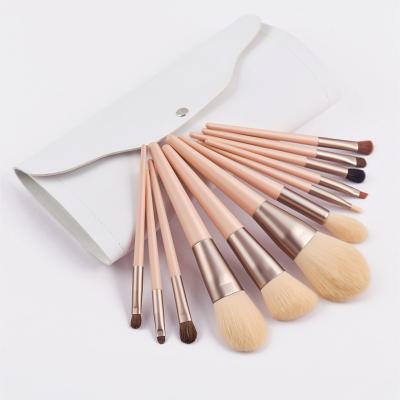 China Angular Blush 12Pcs Makeup Set Brush With Bag Cosmetic Powder Eyeshadow Foundation Blush Beauty Blending Tool Make Up Brush Maquiagem for sale