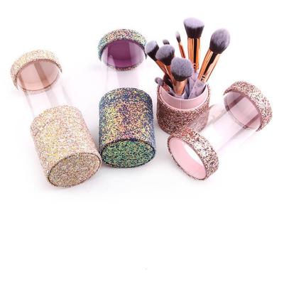 China Portable Dustproof Travel Bursh Makeup Case Skin-Friendly Holder for Women Brush Organizer Makeup Tools for sale