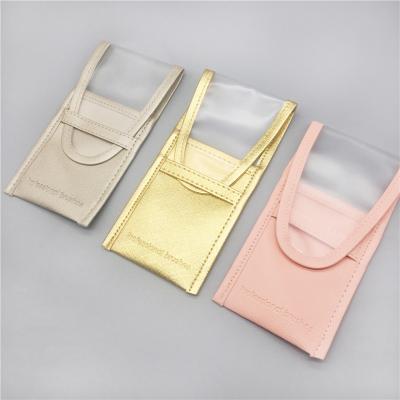 China Made Of Soft PU Leather 3 Color New Design Makeup Brush Bag for sale