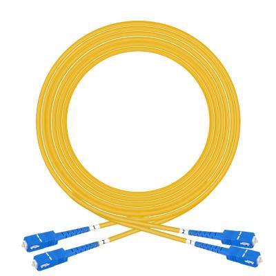 China Hot Sales FTTX 3m SM St UPC APC SC LC 3.0 FC Patch Cords SC Single Sided Fiber Optic Jumper Patch Cord for sale