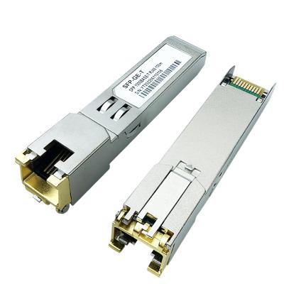 China RJ45 Connector, Huawei Mikrotik 10M/100M/1000M Adaptive FTTH 10M/100M/1000M Adaptive Electrical FTTH Port SFP Module 100m Arista Compatible H3C for sale