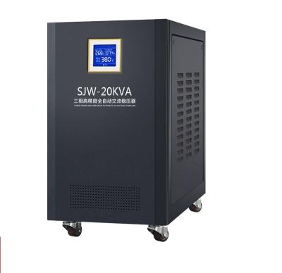 China Electrical Equipment 20kva Three Phase Full Automatic Voltage Regulator 380v Stabilizer For Industrial Equipment Protection for sale