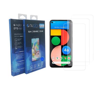 China Mobile Phone Nuglas 9H Tempered Glass Screen Protector Cover For Google Pixel 4a 5G 2.5d Protective Film 3pack for sale