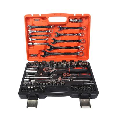 China Auto Repair Socket Set Hot Selling 82 Pcs Auto Repair Socket Wrench Set Car Repair Kit Wrench Socket Set for sale