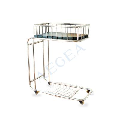 China New Design AG-CB016 Stainless Steel Children's Hospital Hutch Plastic Pediatric Bed for sale