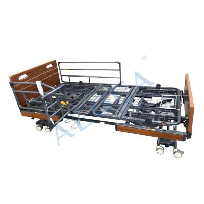 China Older Used Basic Wooden Home Care Hospital Nursing Medical Electric Beds For Geriatrics Cheap Reliable Wooden Wood AG-W001 for sale