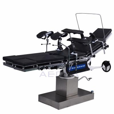 China Metal Stainless Steel Base For Patient Manual Surgery Operating Table for sale