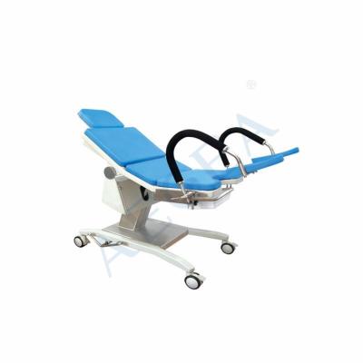 China AG-609-D-01 Mechanical Hydraulic Pedal-operated Metal Transmission System Obstetric Delivery Table for sale