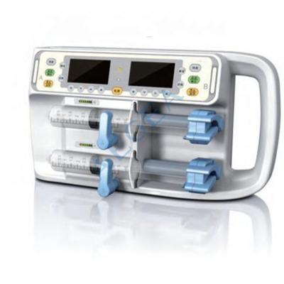 China AG-902A 50/60ml metal injection dynamics pressure display screen hospital used dual channel syringe infusion pump for sale