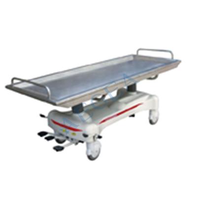 China Two separate stainless steel hydraulic upper platform AG-HS012 hydraulic pump general transfer used luxury hospital manual stretcher for sale