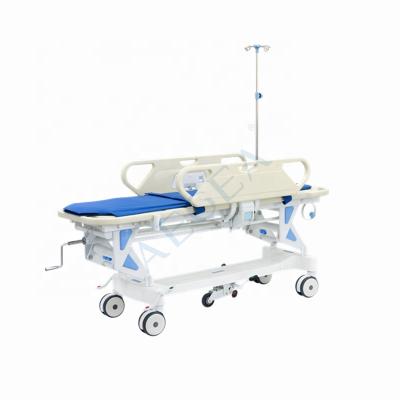 China Emergency stretcher pp bedboard AG-HS002 ABS handrail hospital price for patients for sale