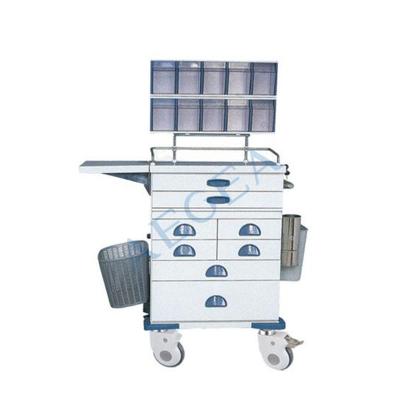 China AG-AT016 Traditional Patient Therapy Movable With Storage Box Hospital Anesthesia Trolley for sale