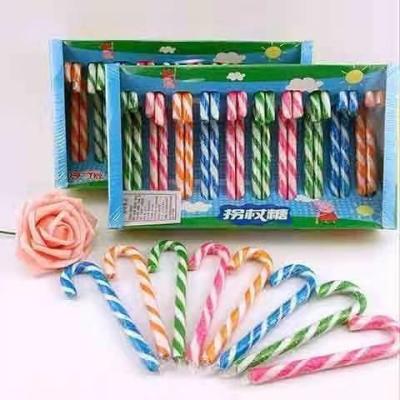 China Halal kosher handmade crutch lollipop item ornaments decoration rainbow candy cane companies Te koop