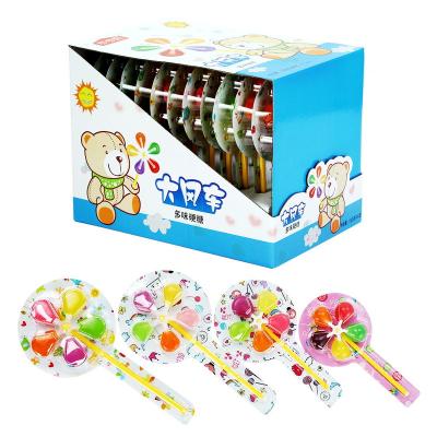 Chine china high quality cheap price colorful fruit flavor windmill pinwheel lollipop candy factory à vendre