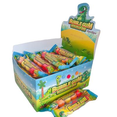 Cina high quality mix fruit 5-piece bubble gum juicy fruity gum candy rolling bubble gum candy in vendita