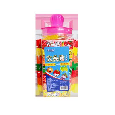 China 5 pcs magic bubble gum with tattoo paper fruity in jar bubble chewing gum candy à venda