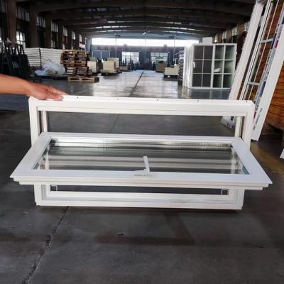 China Customized House UPVC Hopper Window For Toilet Basement Ventilation for sale