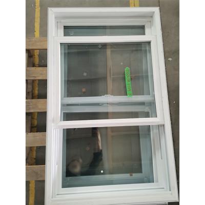 China Geraffineerd glas UPVC dubbel gehangen raam Huis Vervanging van ramen Te koop