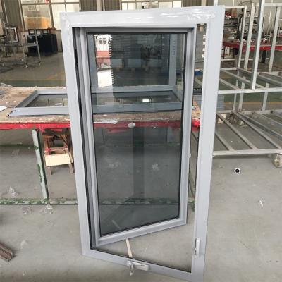 Chine Porte vitrée en aluminium à trois vitrages en PVC à vendre