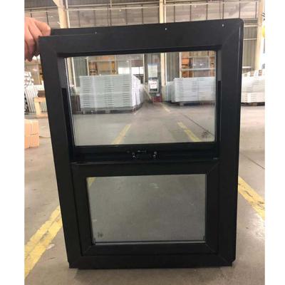 China Sliding Sash Vinyl UPVC Single Hung Window Vertical USA Style for sale